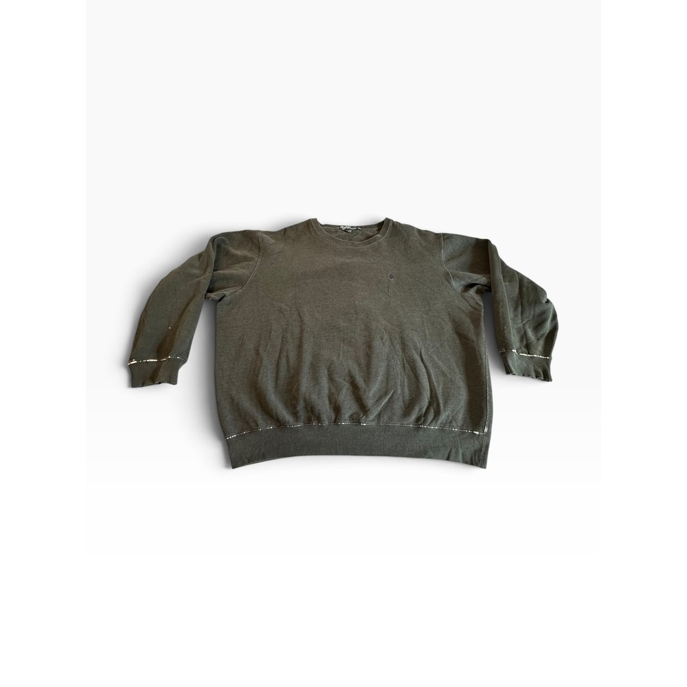 Vtg Polo Ralph Lauren Sweatshirt Mens XXL Gray Distressed Faded Crewneck Logo